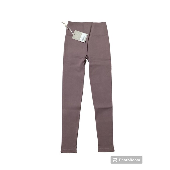 Everlane The Seamless Ribbed High Rise Legging Light Purple XS/S - Picture 3 of 6